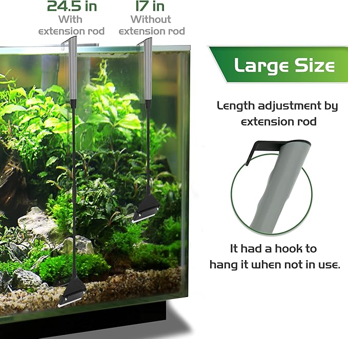 24.5’’ Professional Algae Scraper, Aquarium Blade Cleaner - Image 5