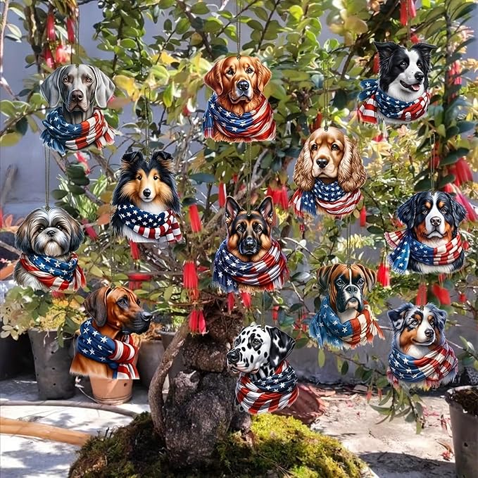 12 Pcs 4th of July Hanging Ornament - Image 8