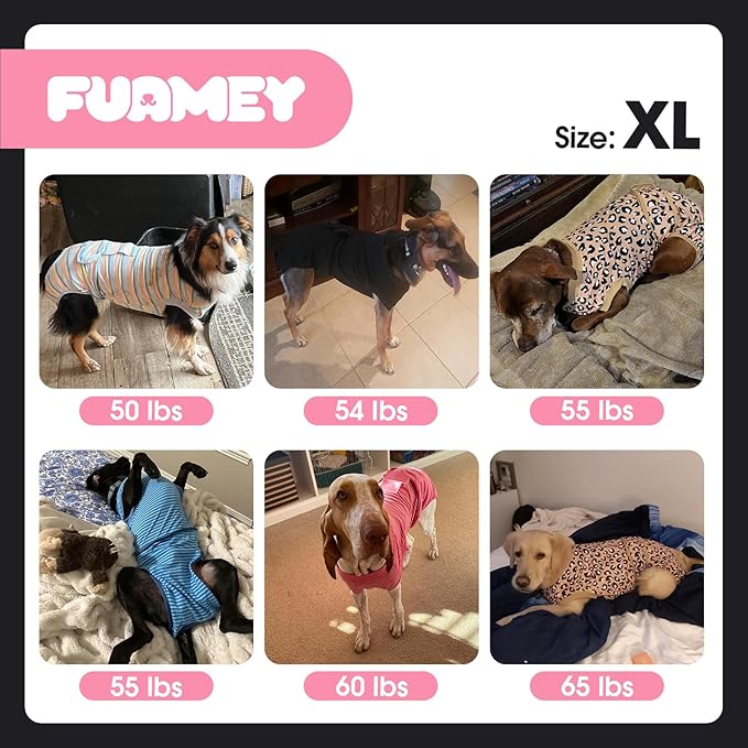 FUAMEY Recovery Suit for Dogs After Surgery, Soft Breathable Dog Bodysuit - Image 7