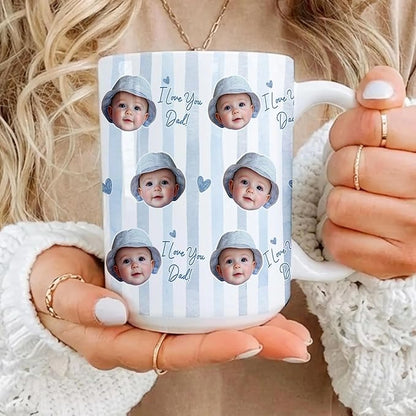 Personalized Dad Mug- Custom Baby Face Mug - Image 7