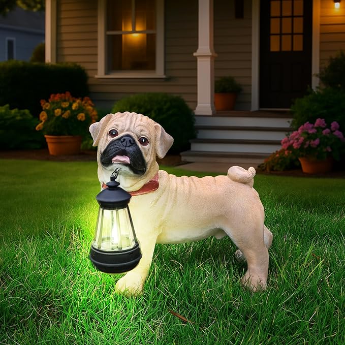 Pug Dog Garden Statue - Image 2