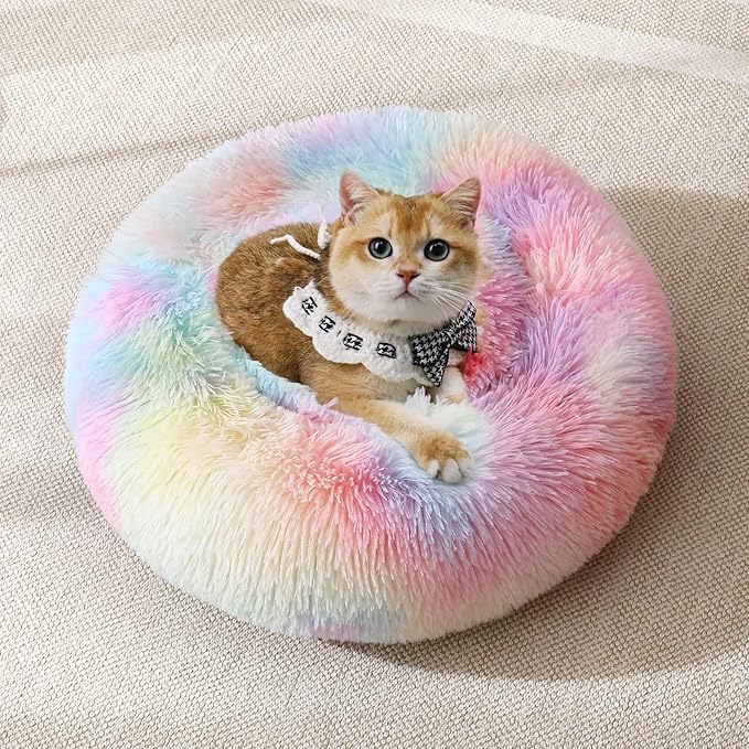 JOLLYVOGUE Dog & Cat Bed, Calming Anti-Anxiety Pet Bed by JOLLYVOGUE