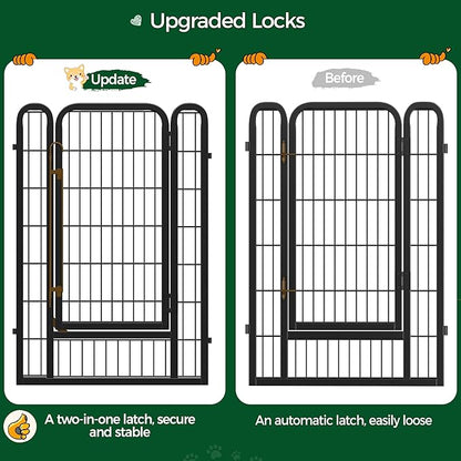 Yaheetech Dog Playpen, 40 Inch 8 Panels Heavy Duty Metal Pet Fence - Image 8