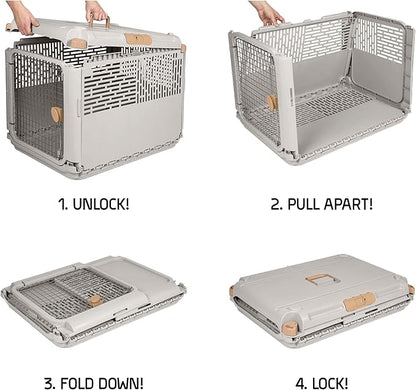 SportPet Designs Collapsible Medium Pet Travel Carrier, Hard-Sided Kennel - Image 6