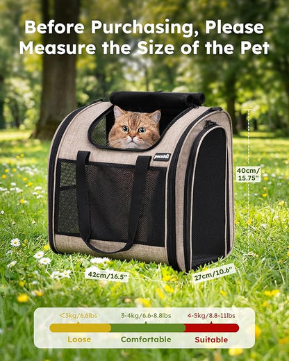 Pecute Cat Backpack with Widened Interior Space, Upgraded Dog Backpack Carrier - Image 2