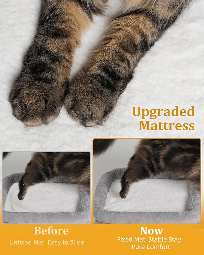Aechonow Cat Tree Tower for Large Cat, Cat Bed House - Image 3