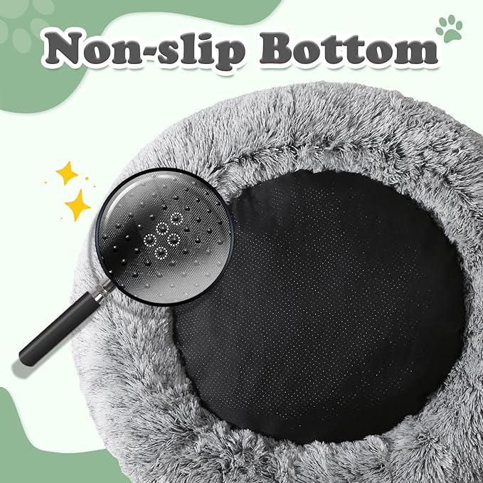 JOLLYVOGUE Dog & Cat Bed, Calming Anti-Anxiety Pet Bed - Image 4