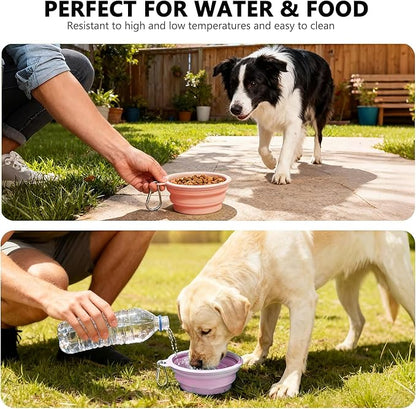 3 Pack Collapsible Dog Bowls, Pet Bowls - Image 2