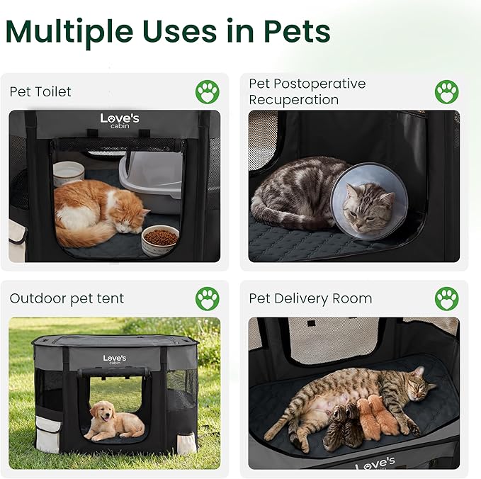 Love's cabin Dog Playpen Cat Pet Puppy Pen, Portable Playpens - Image 3