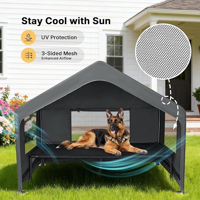 Veehoo Extra Large Dog House Outdoor - Image 4