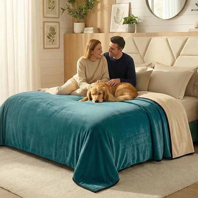 Paw Buddies Premium Waterproof Blanket 80"x90" Velvet-Feel Reversible Throw – - Image 7