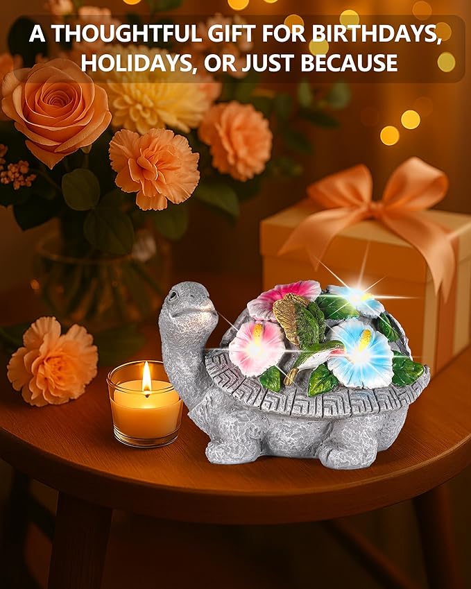 GoGnome Solar Turtle Figurine Lights - Image 4
