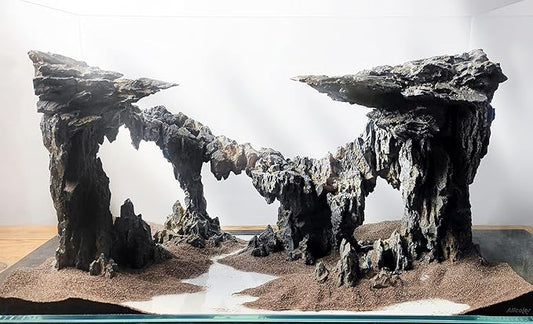 Allcolor Fish Tank Decor Rocks.Aquarium Decoration Model.Easy and Quick Solution by Allcolor