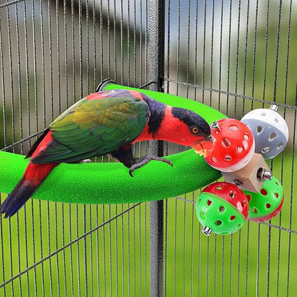 FrgKbTm U Shape Parrot Perch Stand Toy Bird Platform Sand Paw Grinding Clean - Image 2
