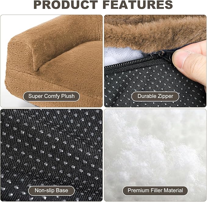 FAMIDGE Plush Cat Couch Bed - Image 5