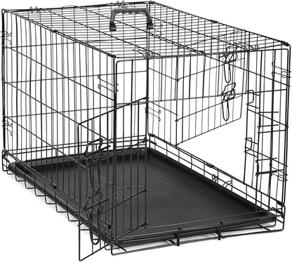 DUMOS Dog Crate, 48 Inch Large Double Door Dog Cage by DumosLifestyle