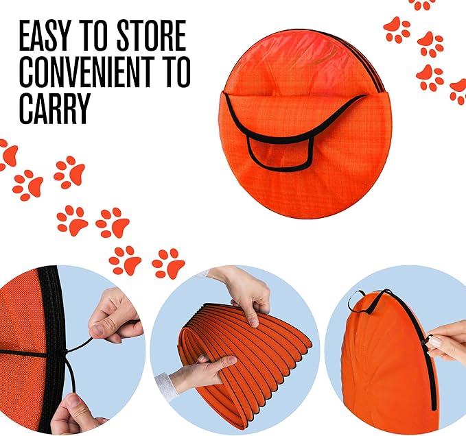 Houseables Dog Agility Tunnel, Dog Tunnel, Agility Equipment, 18 Feet, Puppy - Image 7