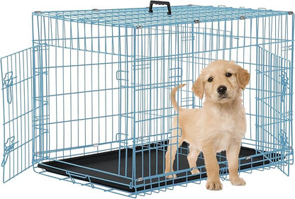 24 Inch Dog Crates for Small Dogs 20LB, Collapsible Dog Cage by TFFnew
