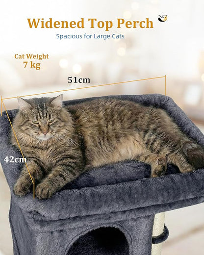 Aechonow Cat Tree for Large Cat, 19x16.5In Large Cat Perch, Adult Cat Tower for - Image 2