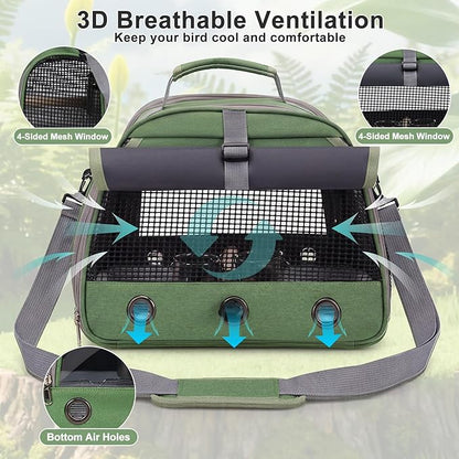 Bird Carrier, Lightweight Breathable Bird Backpack, Portable Wild Bird Carrier - Image 3