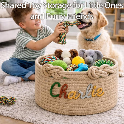 Personalized Dog Toy Basket - Image 5