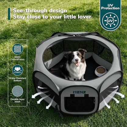 Dog Playpen, Portable Puppy Pet Crate Indoors - Image 6