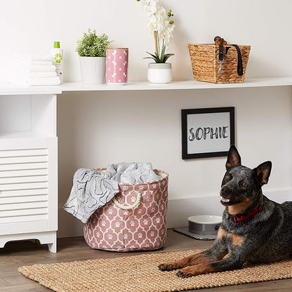 Bone Dry 6192 Pet Storage Collection Lattice Paw Print, Medium Round - Image 6