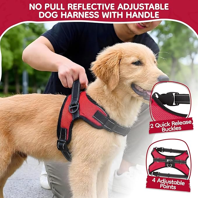 No Pull Reflective Adjustable Dog Harness - Image 2