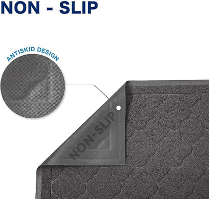 WePet Cat Litter Box Mat, Kitty Premium PVC Pad, Durable Trapping Rug, - Image 3