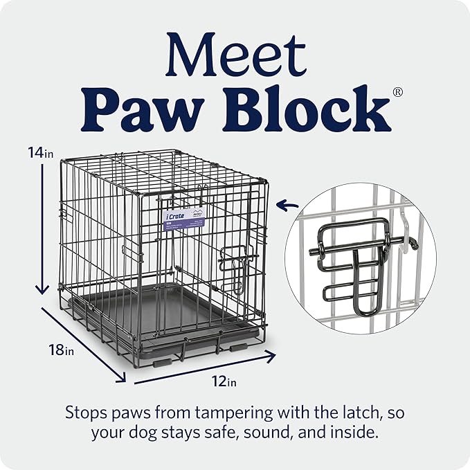 MidWest Homes for Pets 18-Inch iCrate for Tiny Breeds, Single Door Folding Dog - Image 4