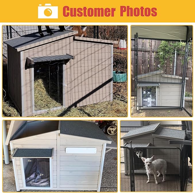 Ketive 43" L Outdoor Extra Large Dog House - Image 2