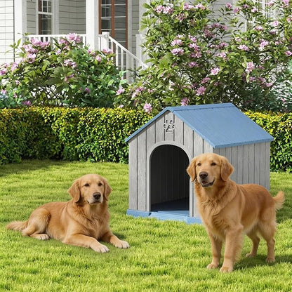 Large Dog House Outdoor Indoor for Medium Large Dogs, Durable Plastic - Image 4