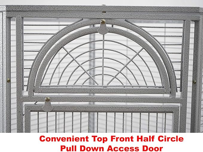64" Extra Large Corner Flight Bird Parrot Cage - Image 5