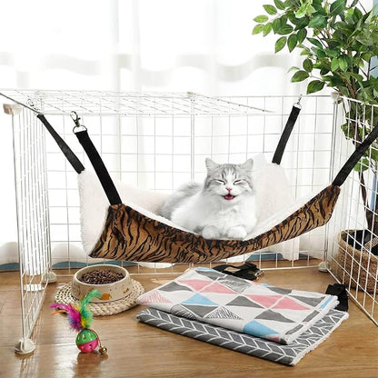 BBTO 3 Pcs Reversible Pet Hammock Soft Plush Cat Hanging Hammock Guinea Pig Bed - Image 5