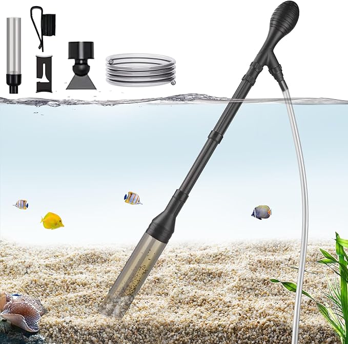 Carefree Fish Aquarium Gravel Cleaner 6Ft Hose Fish Tank Water Changer Sand by CarefreeFish