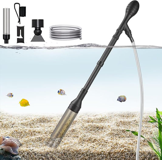 Carefree Fish Aquarium Gravel Cleaner 6Ft Hose Fish Tank Water Changer Sand by CarefreeFish