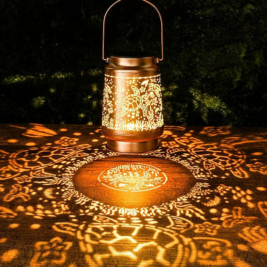 Sea Turtle Solar Lanterns Outdoor Waterproof, Sea Turtle Gifts by Romart