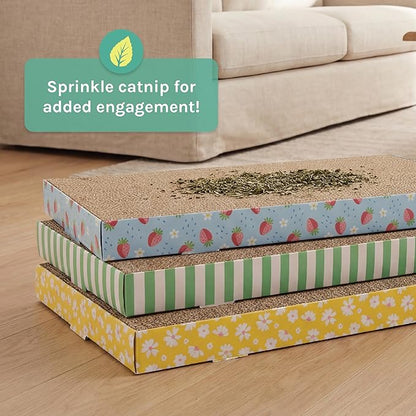 Kitty City 3-Pack XL Double Sided Corrugate Cat Scratcher Pads - Image 4