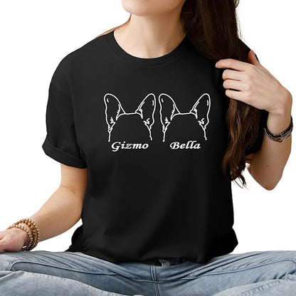 Custom Dog Mom Shirt Personalized Dog Ears Sweatshirt - Image 9