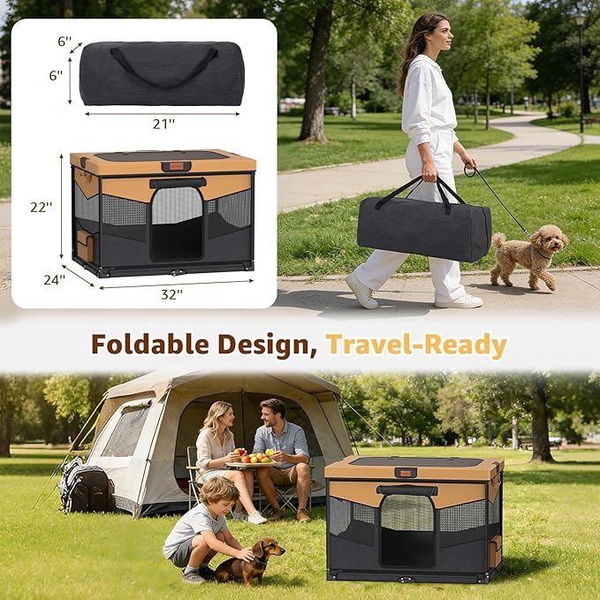 LOOBANI Foldable Dog Playpen for Small Dogs, Indoor/Outdoor Puppy Playpen - Image 6