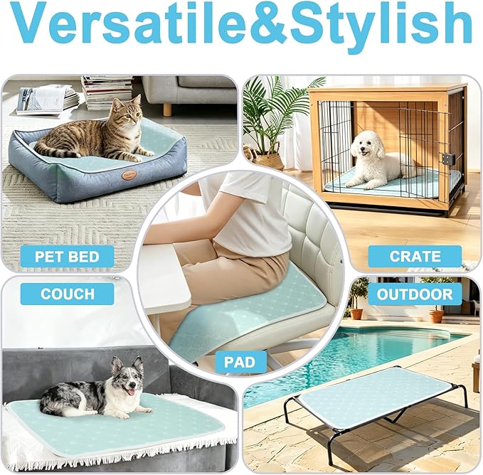 Cooling Mat for Dogs, Thin Breathable Blanket, Anti-Slip Bottom, Portable for - Image 6