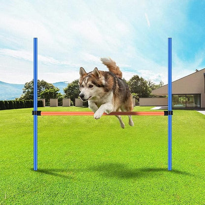 PAWISE Dog Agility Training Equipment, Pet Training Hurdles & Weave Poles Set - Image 2
