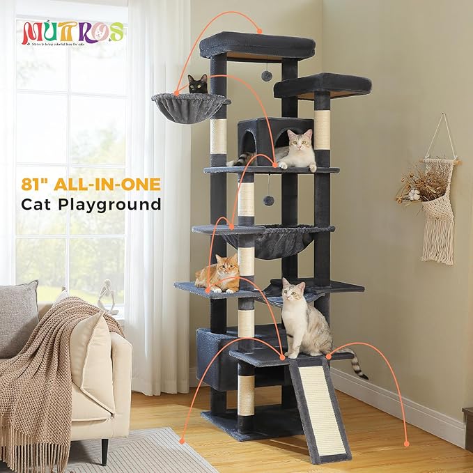 MUTTROS 81" Heavy Duty Cat Tree - Image 2