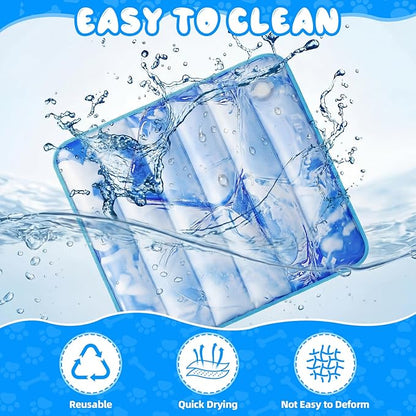 Chunful 4 Pack Dog Cooling Mat Water Injection Pet Cooling Mat - Image 7