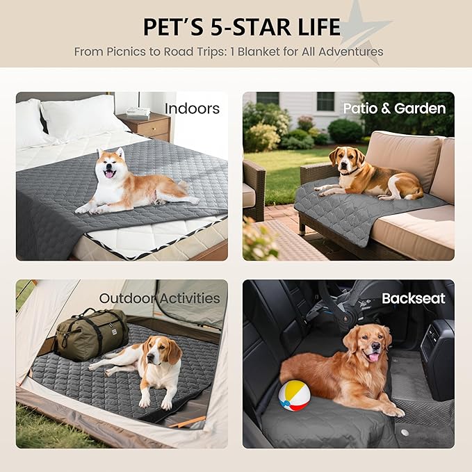 gogobunny 3X Stronger Waterproof Pet Blanket, Scratch Proof Furniture Protector - Image 2
