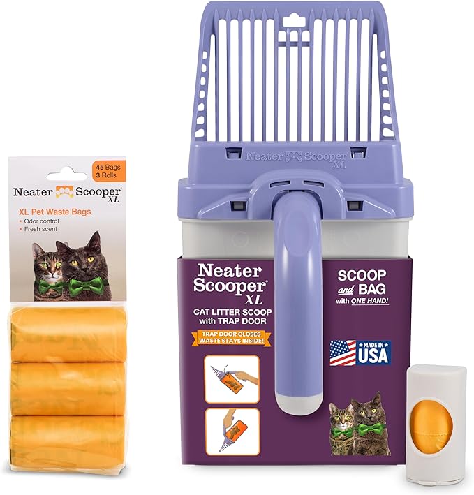 Neater Pet Brands Neater Scooper XL Cat Litter Scoop, 60 Refill Bags – by NeaterPetBrands
