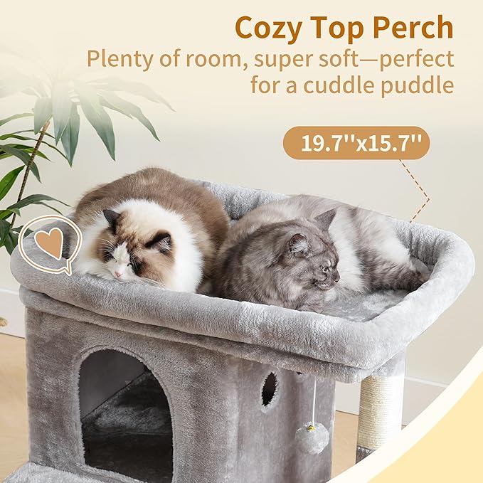 Heybly Cat Tree, 26.3-inch Cat Tower - Image 7