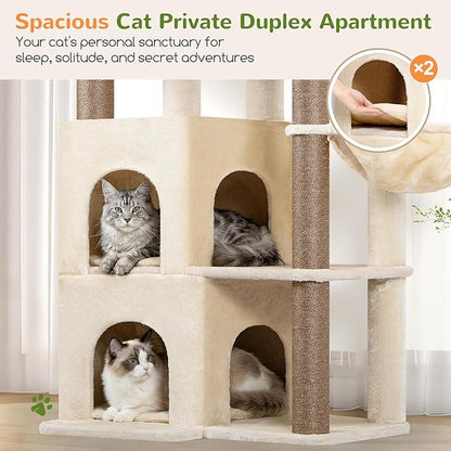 Globlazer Cat Tree Tower for Indoor Cats, Sturdy Adult Cat Tree House for Large - Image 3
