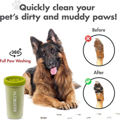 Dexas MudBuster Large Dog Paw Cleaner, Fits 2.5"-3.5" Wide Paws, Gentle - Image 4