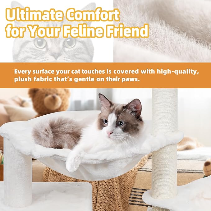 Roypet 39.4" Cat Tree for Indoor Cats - Image 4